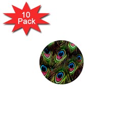 Peacock-army 1  Mini Magnet (10 Pack)  by nateshop