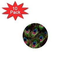 Peacock-army 1  Mini Buttons (10 Pack)  by nateshop