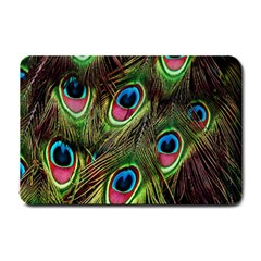 Peacock-army Small Doormat  by nateshop