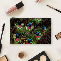 Peacock-army Cosmetic Bag (medium) by nateshop