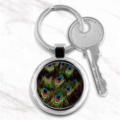 Peacock-army Key Chain (round) by nateshop