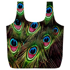 Peacock-army Full Print Recycle Bag (xl) by nateshop