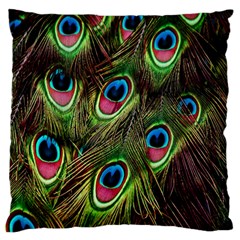 Peacock-army Standard Flano Cushion Case (two Sides) by nateshop