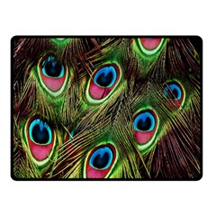 Peacock-army Fleece Blanket (small) by nateshop