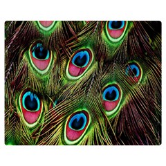 Peacock-army Double Sided Flano Blanket (medium)  by nateshop