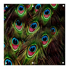 Peacock-army Banner And Sign 3  X 3  by nateshop