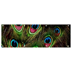 Peacock-army Banner And Sign 9  X 3  by nateshop