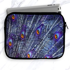 Peacock-feathers-blue Apple Ipad 2/3/4 Zipper Cases by nateshop