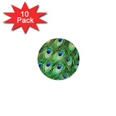 Peacock-green 1  Mini Buttons (10 Pack)  by nateshop