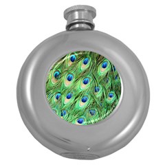 Peacock-green Round Hip Flask (5 Oz) by nateshop