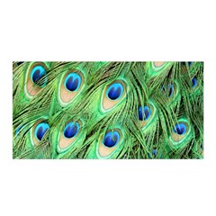 Peacock-green Satin Wrap 35  X 70  by nateshop