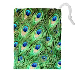 Peacock-green Drawstring Pouch (4xl) by nateshop