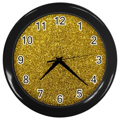 Glitter Wall Clock (black) by nateshop