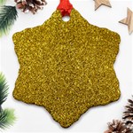 Glitter Snowflake Ornament (Two Sides) Back