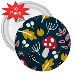 Autumn,mold 3  Buttons (10 Pack)  by nateshop