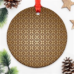 Background-chevron Chocolate Ornament (round) by nateshop