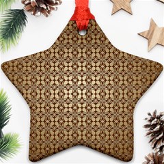 Background-chevron Chocolate Ornament (star) by nateshop