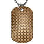 Background-chevron Chocolate Dog Tag (One Side) Front