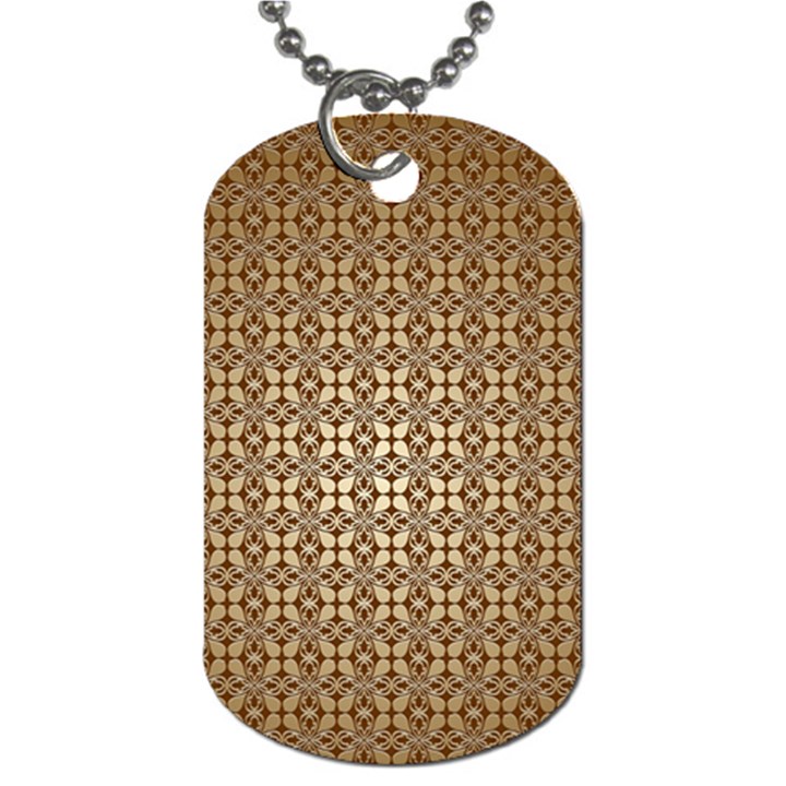 Background-chevron Chocolate Dog Tag (One Side)