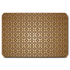 Background-chevron Chocolate Large Doormat  by nateshop