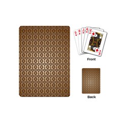 Background-chevron Chocolate Playing Cards Single Design (mini) by nateshop