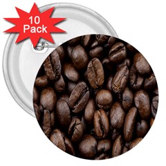 Black Coffe 3  Buttons (10 Pack)  by nateshop