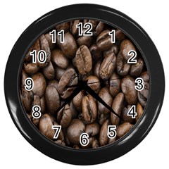 Black Coffe Wall Clock (black) by nateshop