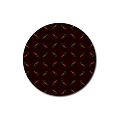 Carrots Rubber Coaster (round) by nateshop