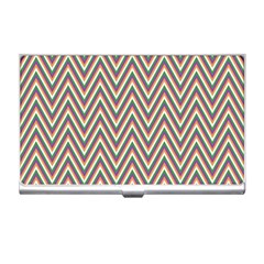 Chevron-gray Business Card Holder by nateshop