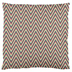 Chevron-gray Large Flano Cushion Case (two Sides) by nateshop