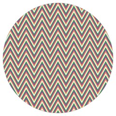 Chevron-gray Round Trivet