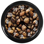 Coffe Wall Clock (Black) Front