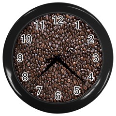 Coffee-beans Wall Clock (black) by nateshop