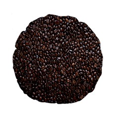 Coffee-beans Standard 15  Premium Flano Round Cushions by nateshop