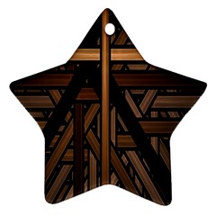 Fractal-dark Ornament (star) by nateshop