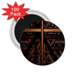 Fractal-dark 2 25  Magnets (100 Pack)  by nateshop