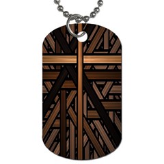 Fractal-dark Dog Tag (one Side) by nateshop