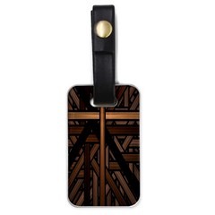 Fractal-dark Luggage Tag (one Side) by nateshop