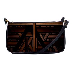 Fractal-dark Shoulder Clutch Bag by nateshop