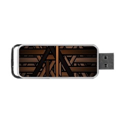 Fractal-dark Portable Usb Flash (one Side) by nateshop