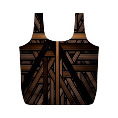 Fractal-dark Full Print Recycle Bag (m) by nateshop