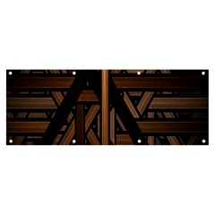 Fractal-dark Banner And Sign 8  X 3 