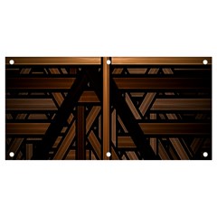 Fractal-dark Banner And Sign 4  X 2  by nateshop