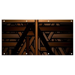 Fractal-dark Banner And Sign 8  X 4  by nateshop