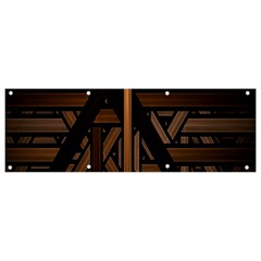 Fractal-dark Banner And Sign 9  X 3 