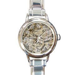 Graduation Round Italian Charm Watch by nateshop