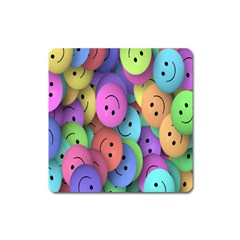 Smilie Square Magnet by nateshop