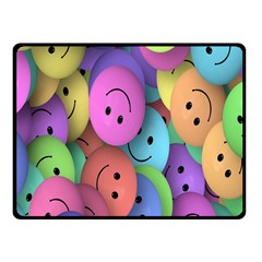 Smilie Fleece Blanket (small) by nateshop