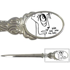 Cartoon Head Talking Drawing Tshrt Letter Opener by dflcprintsclothing