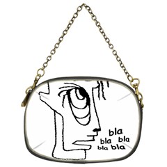 Cartoon Head Talking Drawing Tshrt Chain Purse (one Side) by dflcprintsclothing